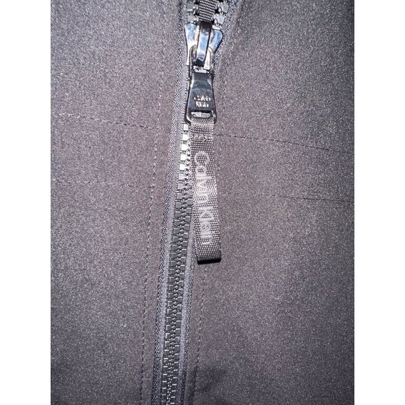 Calvin Klein Womens Black Hooded Jacket Size L Winter Minimalist - Picture 2 of 7